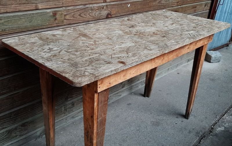 Mesa de trabajo madera rectangular - imagen 3