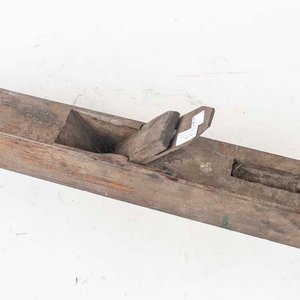 Cepillo de Carpintero Antiguo de Madera - 63 cm - imagen 2