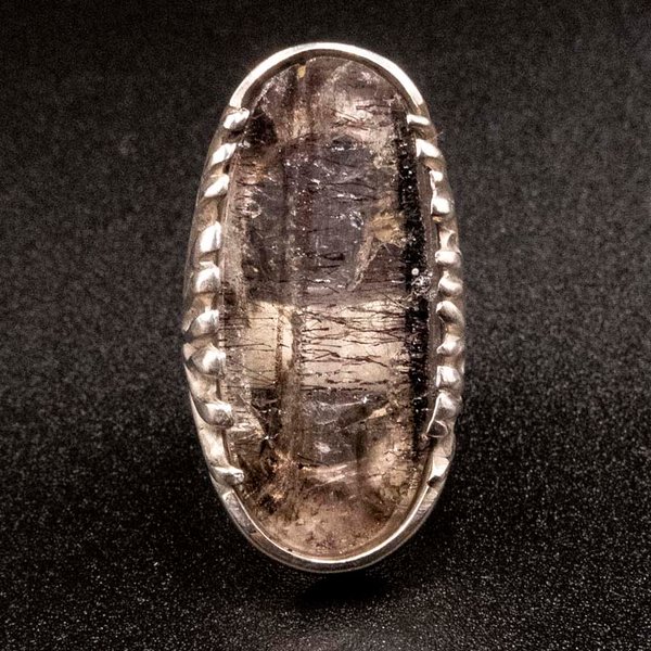 Anillo de Plata 950 con Cacoxenita - imagen 1