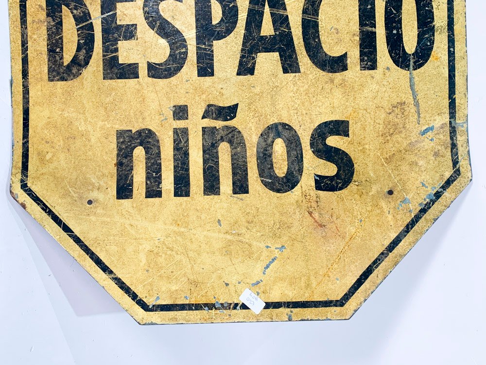 Cartel octogol en chapa pintado con detalles - imagen 3