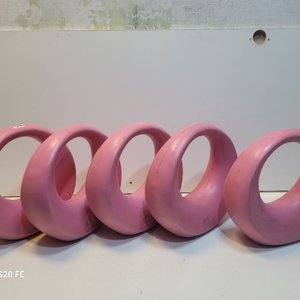 Lote de 5 Pesas Rusas Tipo Mancuerna Rosadas con Agarre Ergonómico - imagen 2