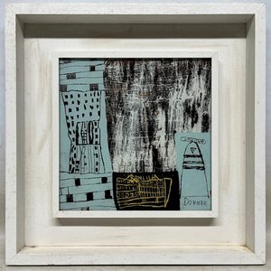 Obra de Diego Donner "Sin Título" - Técnica Mixta sobre Fibra (30x30 cm) - imagen 2