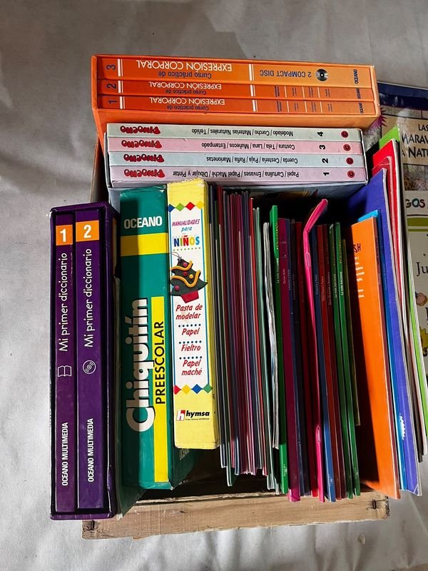 Cajón con Libros Infantiles y Educativos Varios - imagen 1