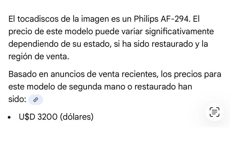Tocadiscos Philips AF 294: Reproductor de discos estéreo vintage - imagen 3