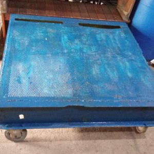 Base Rodante de Hierro Doble T Azul 120x120 cm - imagen 3