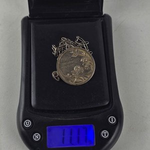 Cadena con Colgante Redondo en Plata 900 - imagen 1