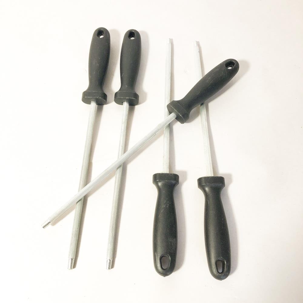 Set de 5 Chairas para Cuchillos con Mango Negro
