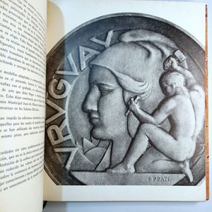 Libro Cien Medallas del Uruguay tapa dura Ediciones BROU J. P. Argul - imagen 3