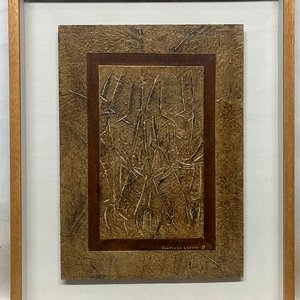 Obra "Símbolos" de Santiago García - Técnica Mixta sobre Fibra (41 x 30 cm) - imagen 2