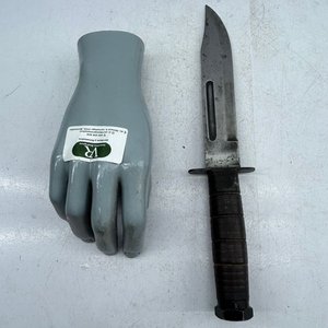 Cuchillo de Monte Grande con Hoja de Acero y Mango de Cuero - imagen 2
