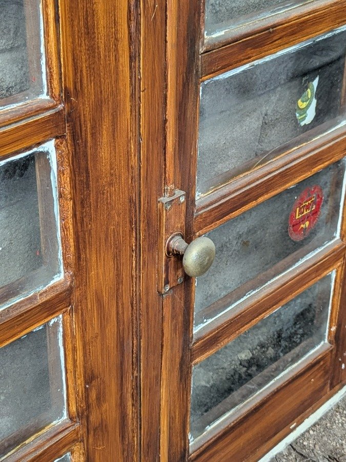 Ventana antigua con dos hojas batientes en cedro - imagen 7