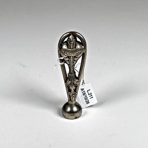 Matasellos Antiguo de Bronce Labrado con Iniciales - imagen 2
