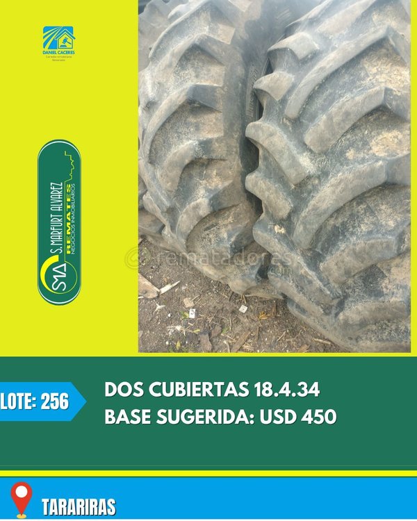 Dos Cubiertas de Tractor 18.4-34