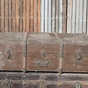 Lote de 3 baúles antiguos de viaje - imagen 4