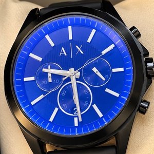 Reloj Armani Exchange AX2613 Cronógrafo Esfera Azul Caja Negra Hombre - imagen 3