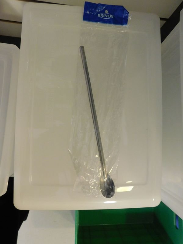 Cuchara inox para cóctel