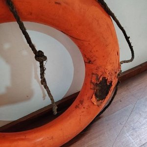 2 Aros Salvavidas Naranja SCANMARIN NORWAY con Roturas - imagen 5