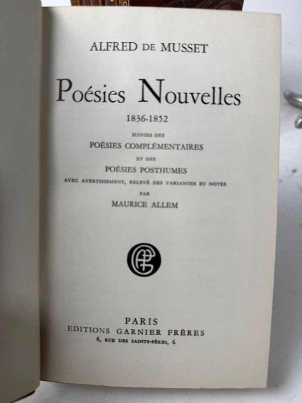 Colección de libros de poesía francesa edición Garnier Feres, Paris - imagen 4