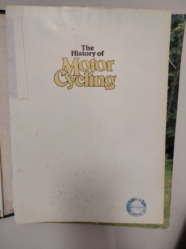 Historia del Motociclismo en Inglés - Libro Raro - imagen 2