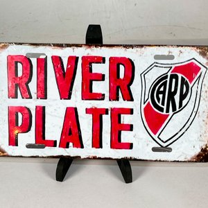 Chapa Decorativa "River Plate" 30x15 cm - imagen 1