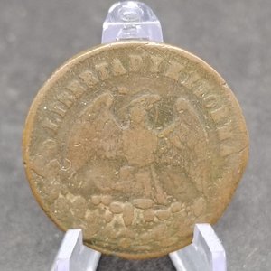 Moneda Mexicana 1/4 Real de Cobre de 1867, Ceca San Luis Potosí - imagen 3