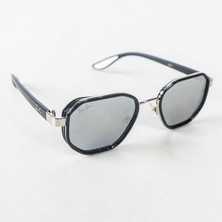 Lentes de Sol Ray-Ban Plateados y Negros