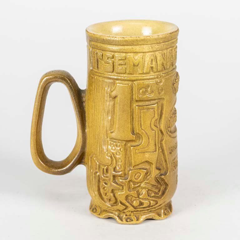 Jarra de cerveza Noretña de cerámica, 1° semana de la cerveza de Paysandu 1966 - imagen 2