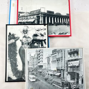 Tríptico de Láminas: Montevideo Antiguo y Bailarina de Carnaval - imagen 1