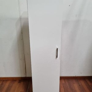 Placard Multiuso Blanco y Madera con Estantes Interiores - imagen 1