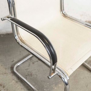 Sillón de Oficina Fijo Cromado con Asiento Tapizado - imagen 2