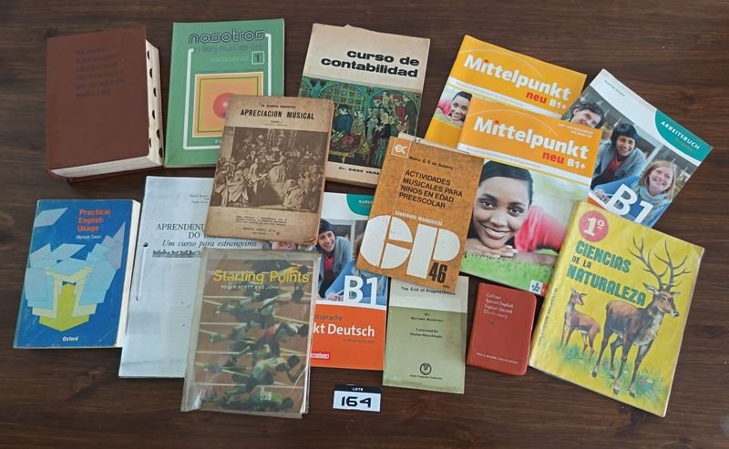 Lote de 15 Libros Variados: Idiomas, Ciencias, Música y Contabilidad