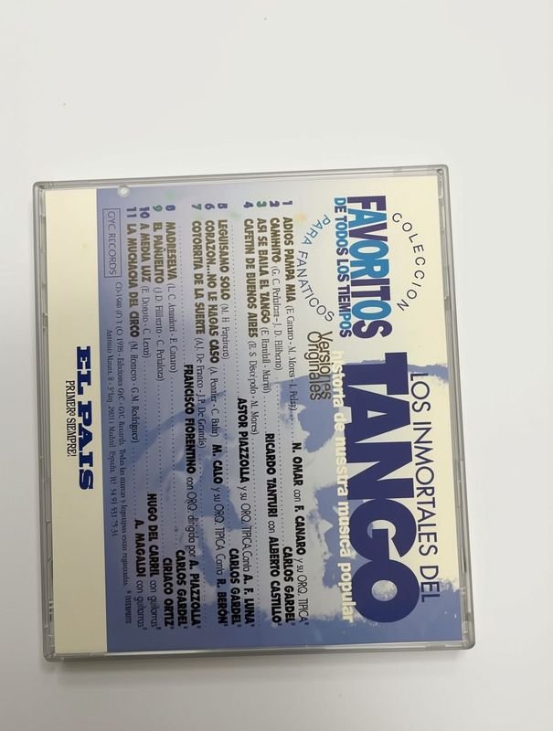 CD Los Inmortales del Tango Vol. 2 - GYC Records El País Uru 1998