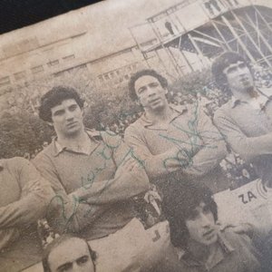 Cuadro Histórico Firmado Plantel Campeón Defensor 1976 - imagen 2