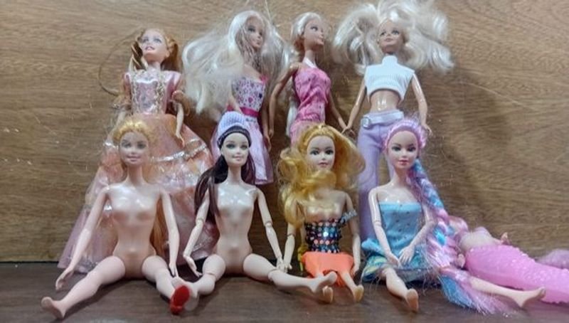 Lote de 9 Muñecas Estilo Barbie y Sirena