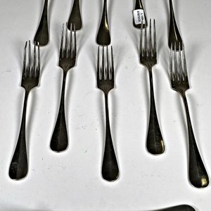 Doce Tenedores de Postre Christofle en Metal - imagen 3