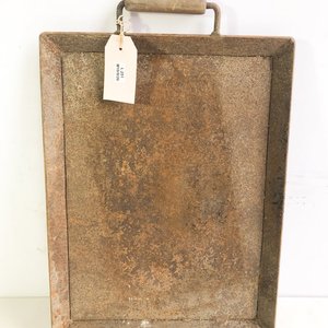 Plancha Antigua de Hierro con Asas de Madera - imagen 3