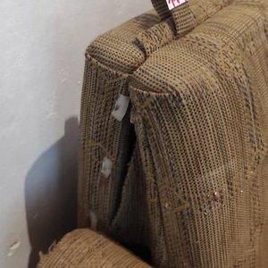 Sillón Cama Marrón de Tela - imagen 3