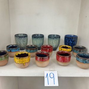Lote de 14 Tazas de Cerámica Artesanal - imagen 3