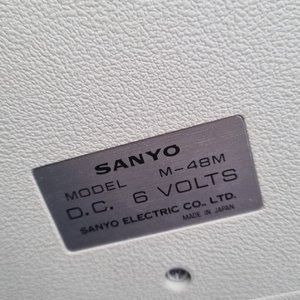 Grabador de Cassette Sanyo M-48M Sólido con Cables - imagen 5