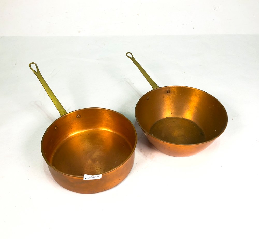 Set de Dos Ollitas de Cobre con Asa