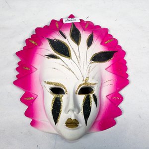 Máscara de Carnaval en Cerámica Tallada y Esmaltada - imagen 2
