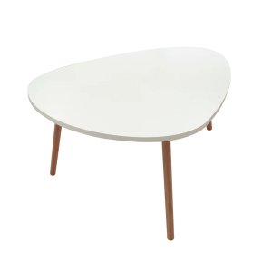 Mesa Central Triangular Blanca Moderna - imagen 2