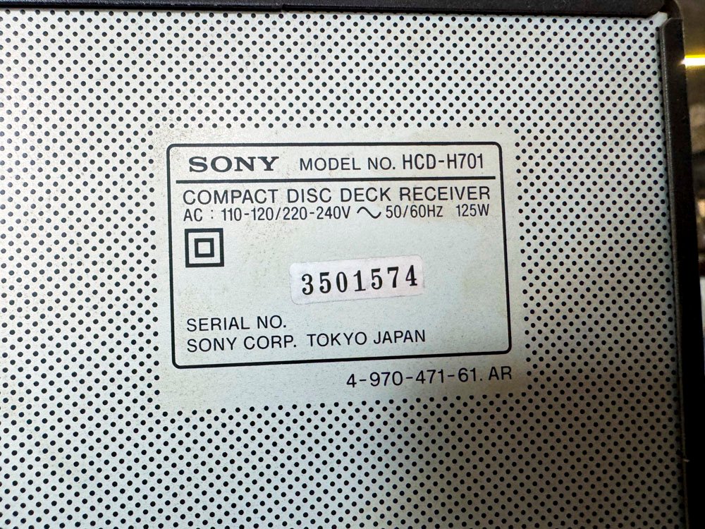 Equipo de audio SONY con 2 parlantes y control remoto - imagen 4