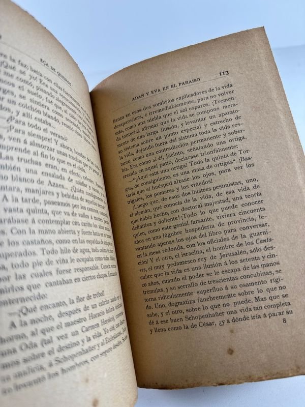 Libro antiguo de EÇA DE QUEIROZ - ADAN Y EVA EN EL PARAISO - imagen 3