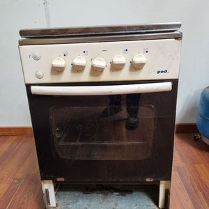 Cocina a Gas Pod Blanca y Negra con Horno - Funciona - imagen 1