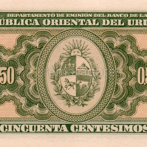Billete de 50 Centésimos de Uruguay - Banco de la República Oriental del Uruguay - imagen 2