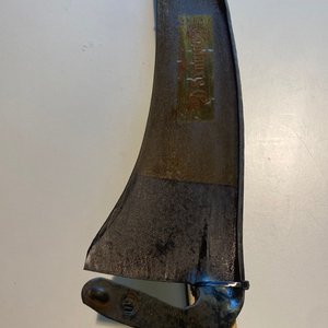 Guadaña Antigua con Cabo de Madera y Manijas - imagen 5