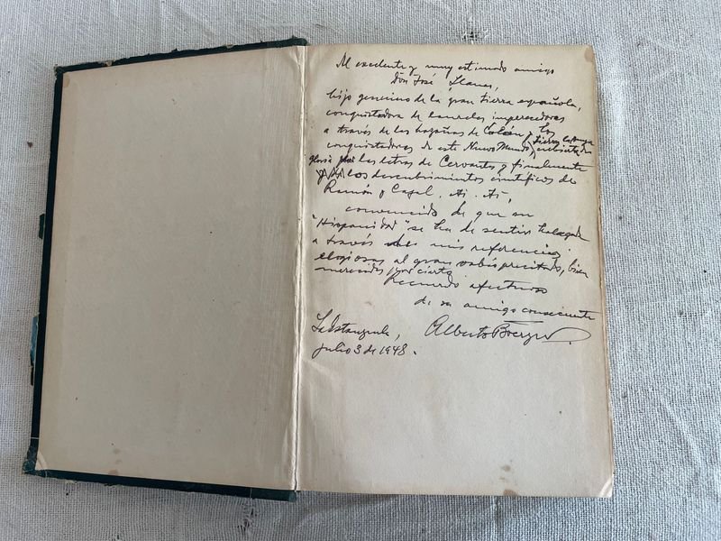 Libro de Agronomía de Alberto Boerger, dedicado y firmado en 1948