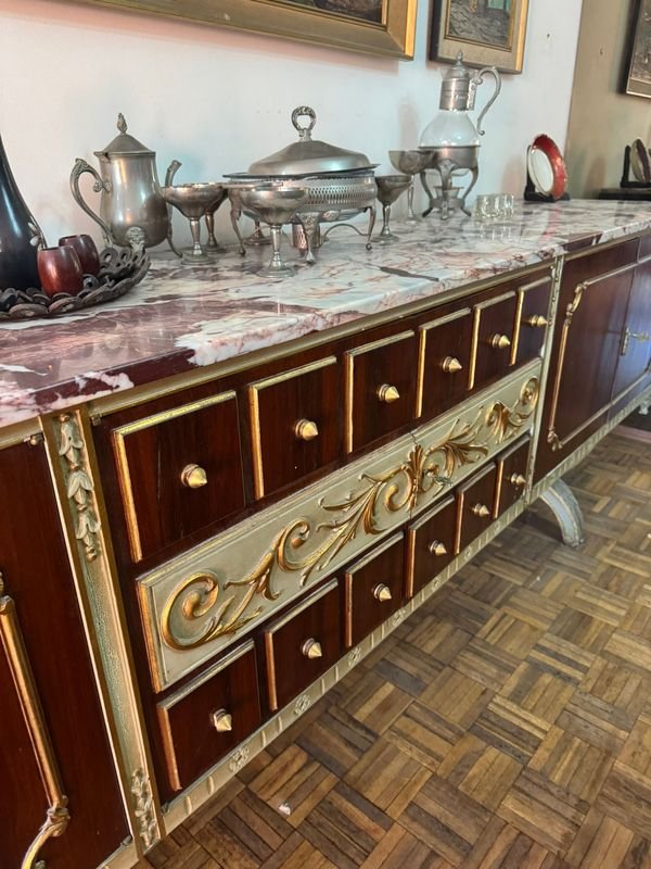 Aparador Francés con Marmol y Decoración - imagen 10
