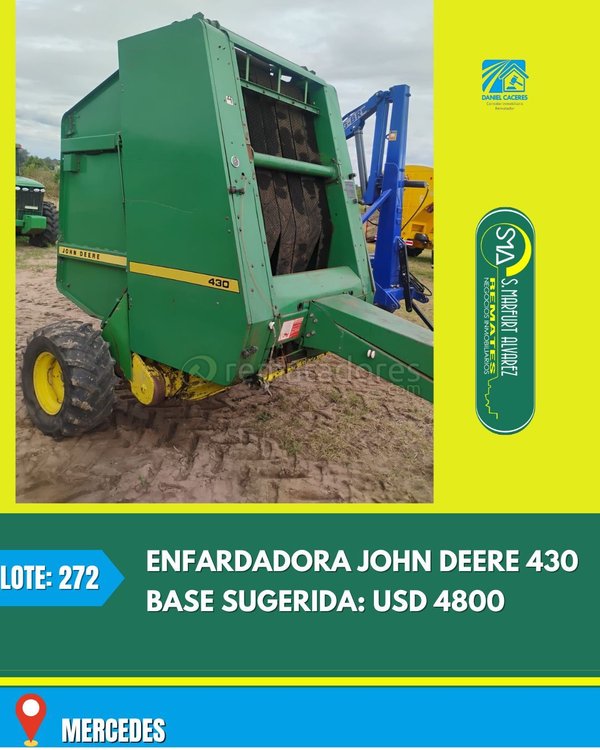 Enfardadora John Deere 430 Usada